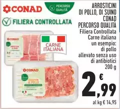 Conad - Arrosticini Di Pollo, Di Suino Percorso Qualità