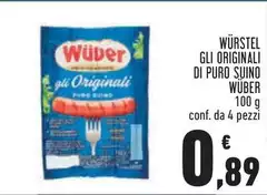 Wuber - Würstel Gli Originali Di Puro Suino