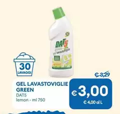 Dat5 - Gel Lavastoviglie Green