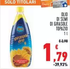 Topazio - Olio Di Semi Di Girasole