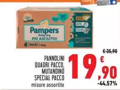 Pampers - Pannolini Quadri Pacco, Mutandino Special Pacco