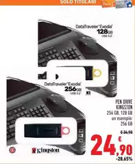Kingston technology - Pen Drive 26 Gb 128 Gb
