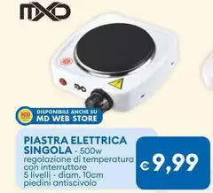 Mxd - Piastra Elettrica Singola