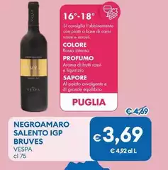 Vespa - Negroamaro Salento IGP Bruves