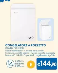 Candy - Congelatore A Pozzetto CCHH100