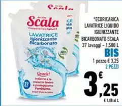 Scala - Ecoricarica Lavatrice Liquido Igienizzante Bicarbonato