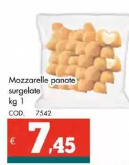 Mozzarella Panate Surgelate