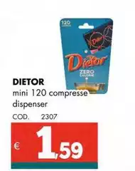 Dietor - Mini 120 Compresse Dispenser