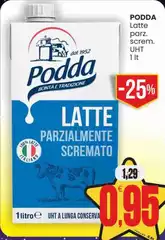 Podda - Latte Parz. Screm. UHT