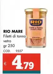 Rio Mare - Filetti Di Tonno Vetro