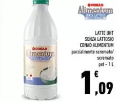 Conad - Latte UHT Senza Lattosio Alimentum