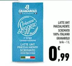 Granarolo - Latte UHT Parzialmente Scremato 100% Italiano