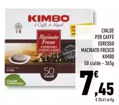 Kimbo - Cialde Per Caffe Esresso Macinato Fresco