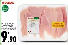 Conad - Petto Di Pollo A Fette Percorso Qualità