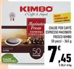 Kimbo - Cialde Per Caffè Espresso Macinato Fresco