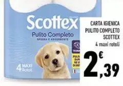 Scottex - Carta Igienica Pulito Completo