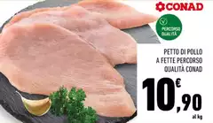 Conad - Petto Di Pollo A Fette Percorso Qualità