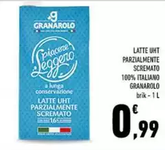 Granarolo - Latte UHT Parzialmente Scremato 100% Italiano