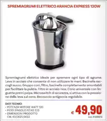 Spremiagrumi Elettrico Express 120W