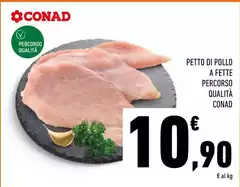 Conad - Petto Di Pollo A Fette Percorso Qualità
