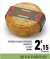 Pecorino Classico Stagionato