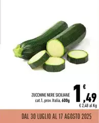 Luglio - Zucchine Nere Siciliane