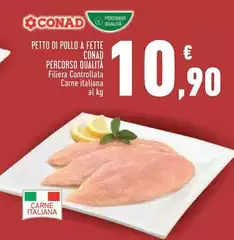 Conad - Petto Di Pollo A Fette Percorso Qualità
