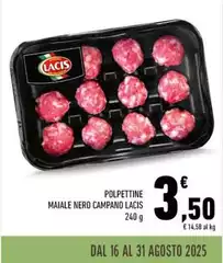 Lacis - Polpettine Maiale Nero Campano