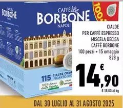 Caffe borbone - Cialde Per Caffè Espresso Miscela Decisa