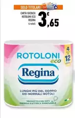 Regina - Carta Igienica Rotoloni Eco