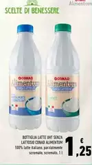 Benessere - Bottiglia Latte UHT Senza Lattosio