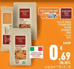 Conad - Pasta Di Semola Di Grano Duro Italiano Sapori&Idee