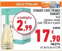 Solo - Spumante Cuvée Premier Diamante
