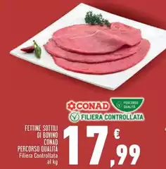 Conad - Fettine Sottili Di Bovino Percorso Qualita