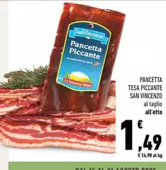 San Vincenzo - Pancetta Tesa Piccante