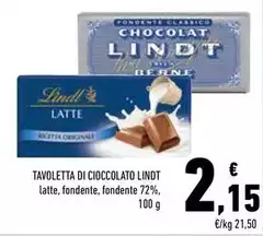 Lindt - Tavoletta Di Cioccolato
