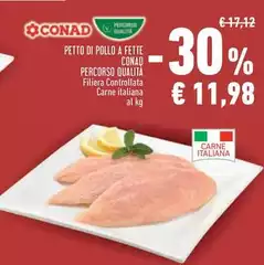 Conad - Petto Di Pollo A Fette Percorso Qualita