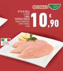 Conad - Petto Di Pollo A Fette Percorso Qualita