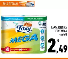 Foxy - Carta Igienica Mega
