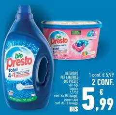 Bio Presto - Detersivo Per Lavatrice