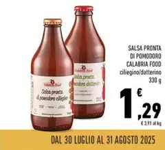 Calabria food - Salsa Pronta Di Pomodoro