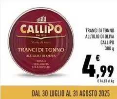 Callipo - Tranci Di Tonno All'olio Di Oliva