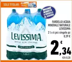 Levissima - Fardello Acqua Minerale Naturale