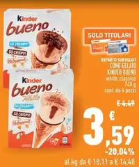 Kinder - Cono Gelato Bueno