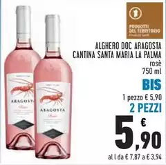 Cantina santa maria la palma - Alghero DOC Aragosta
