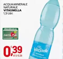 Vitasnella - Acqua Minerale Naturale
