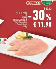 Conad - Petto Di Pollo A Fette Percorso Qualità