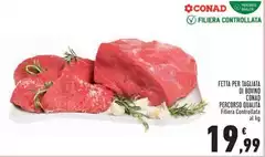 Conad - Fetta Per Tagliata Di Bovino Percorso Qualità