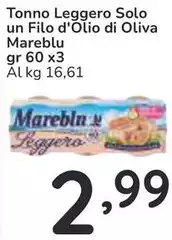 Mareblu - Tonno Leggero Solo Un Filo D'Olio Di Oliva