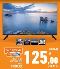 Solo - Smart Tv 32" ND32S30BD Oleo Nordmende